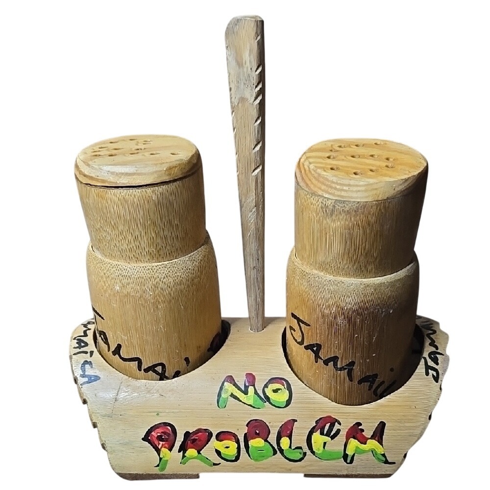 Jamaica "No Problem" Salt and Pepper Shaker Set, Souvenir